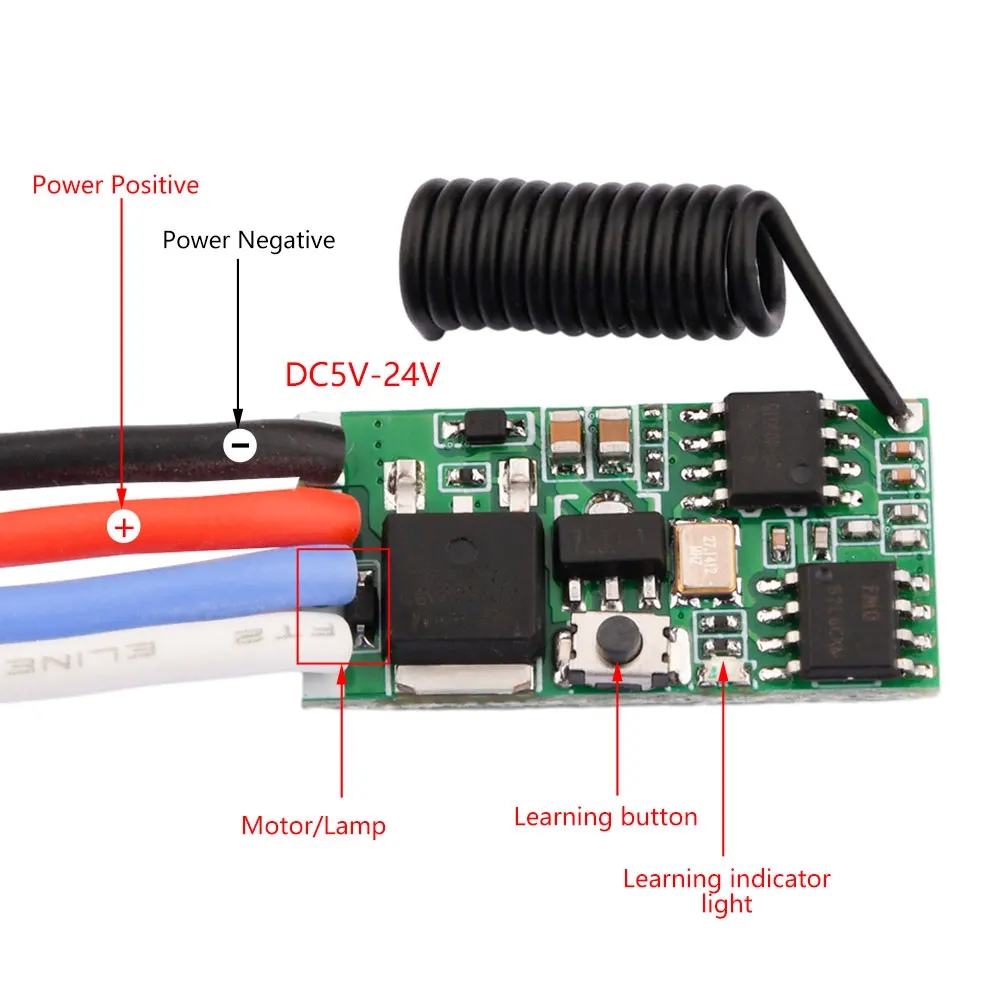 DC 3.7V-24V 433MHz มินิไร้สาย  - 433Mhz Receiver Module บทวิจารณ์และราคา