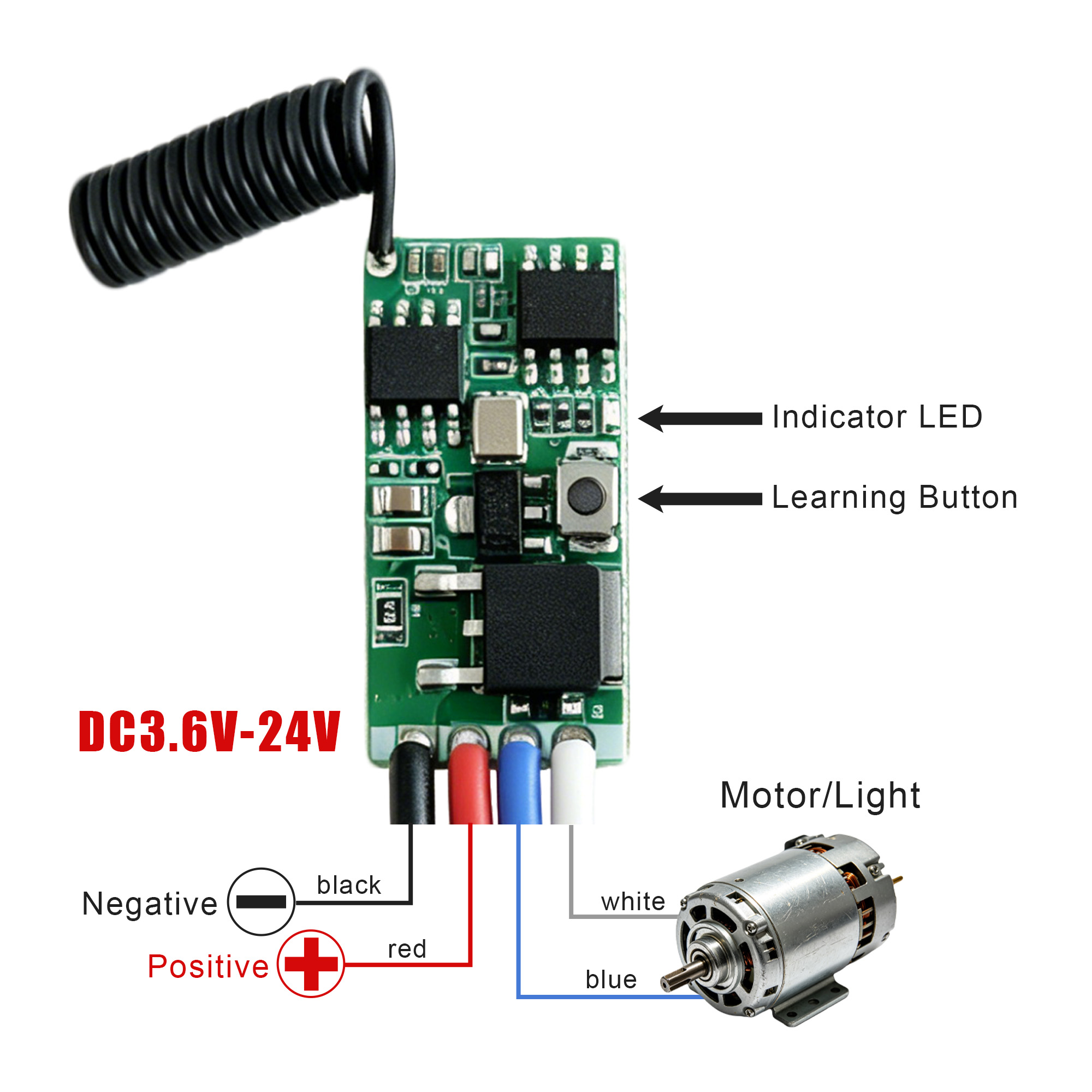 DC 3.7V-24V 433MHz มินิไร้สาย  - 433Mhz Receiver Module บทวิจารณ์และราคา