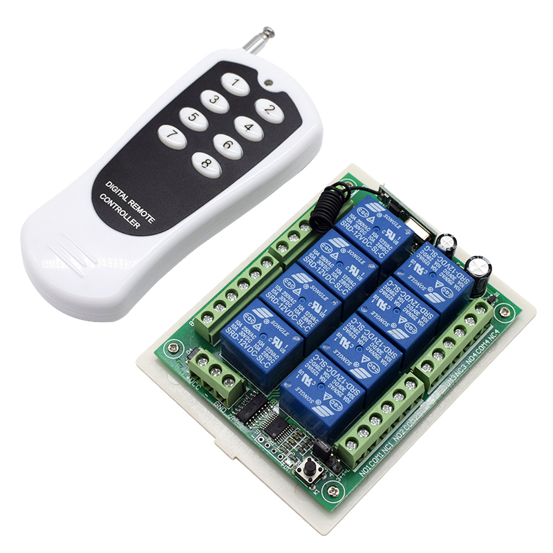 24V และ12V DC 8ช่องรีเลย์ Rele - Shelly Relay Module บทวิจารณ์และราคา