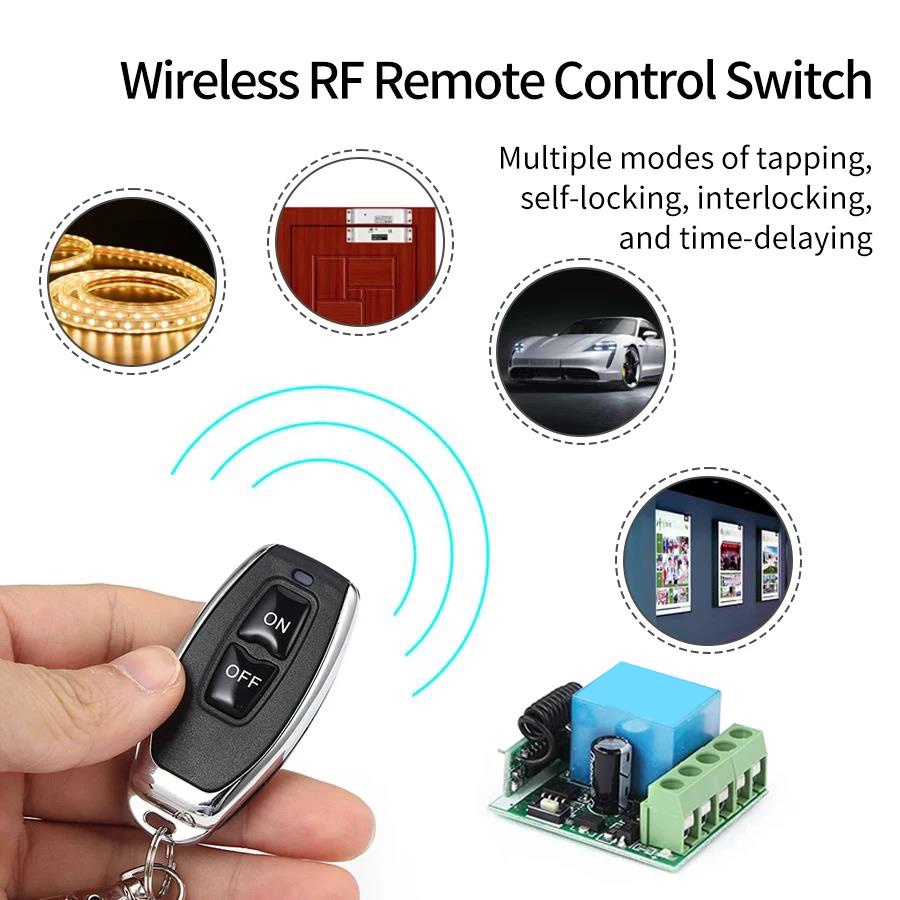 DC 12V 433Mhz RF รีโมทคอนโทรลไ - 433Mhz Receiver Module บทวิจารณ์และราคา