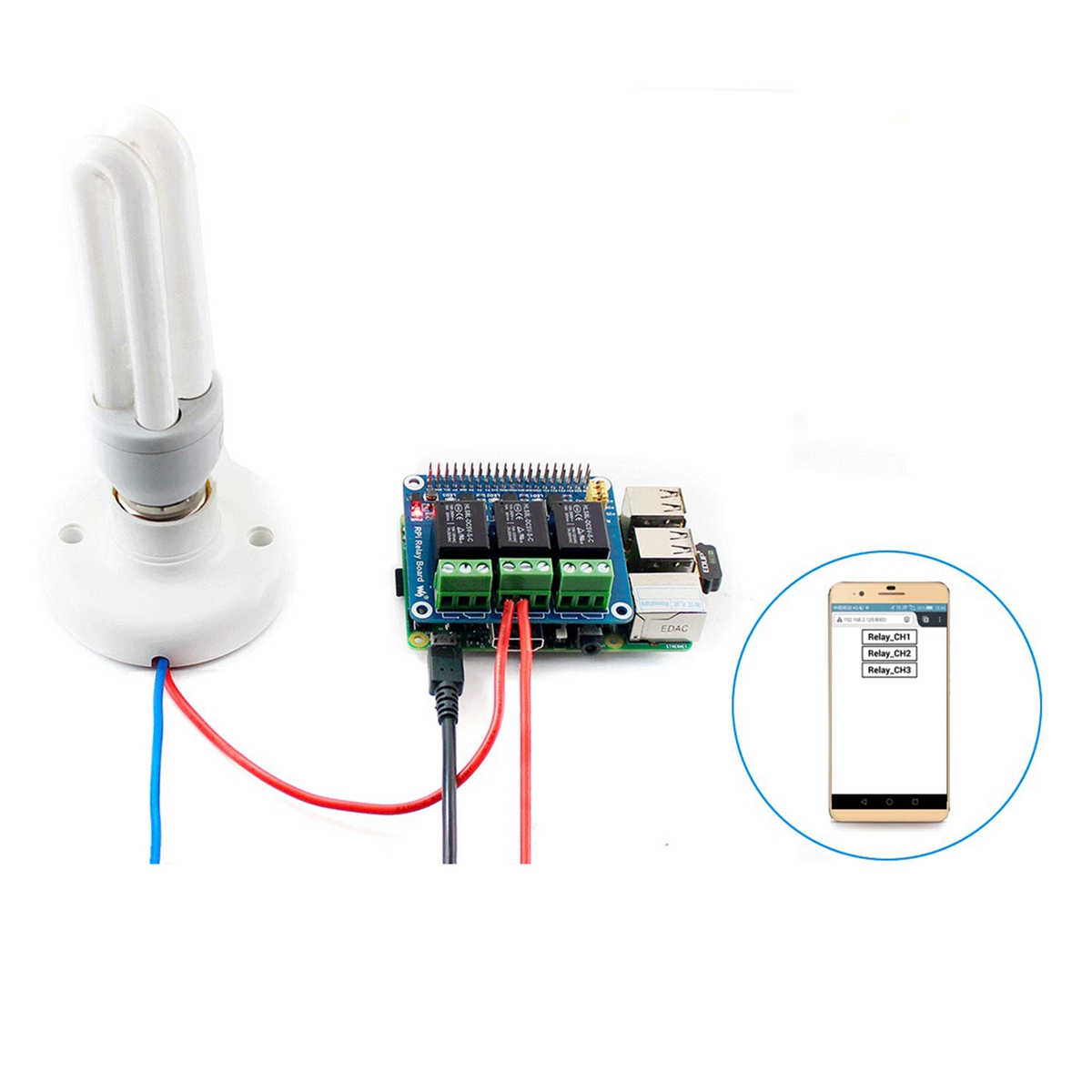 Waveshare 5V 3-Channel Relay M - Pi Zero W Board บทวิจารณ์และราคา