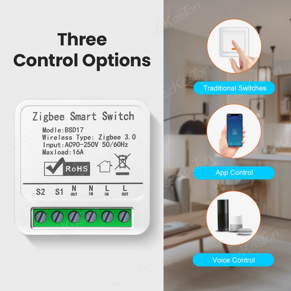 โมดูลสวิตช์อัจฉริยะ Tuya ZigBe - Diy Home Automation Hub บทวิจารณ์และราคา