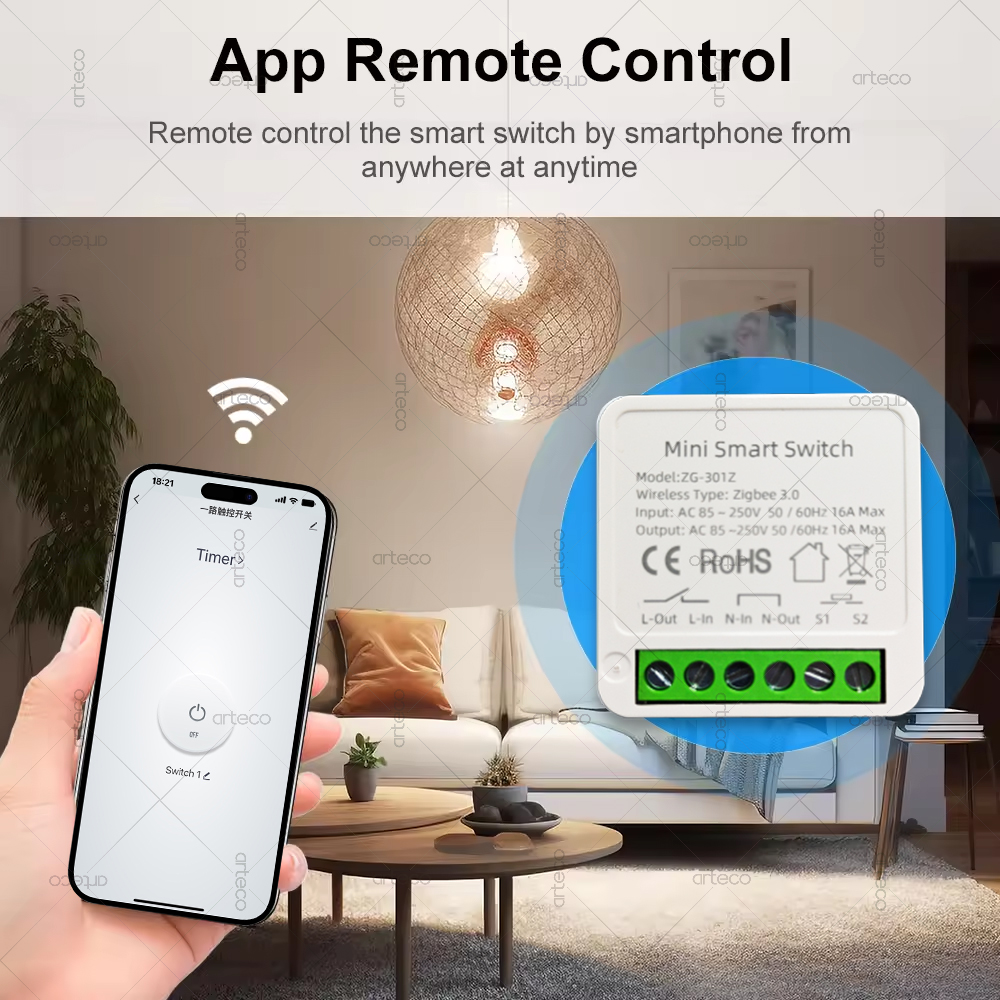 สวิตช์อัจฉริยะ Mini Zigbee 3.0 - Diy Home Automation Hub บทวิจารณ์และราคา